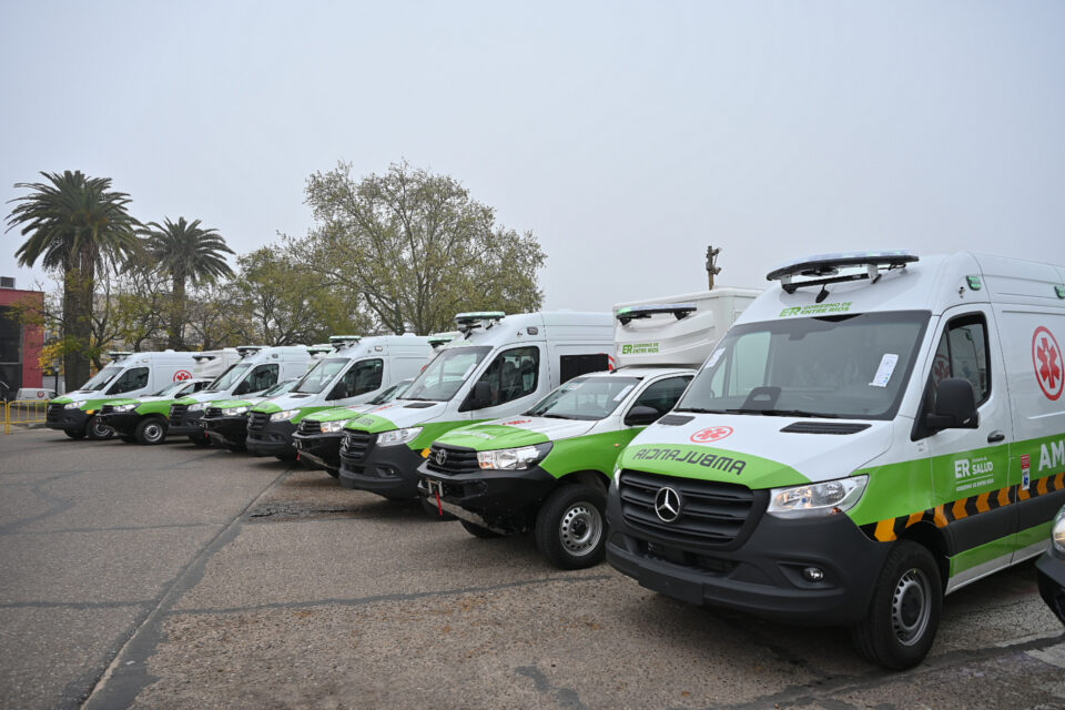 Entre Ríos refuerza el sistema de salud con 20 nuevas ambulancias y 10 equipos de telemedicina