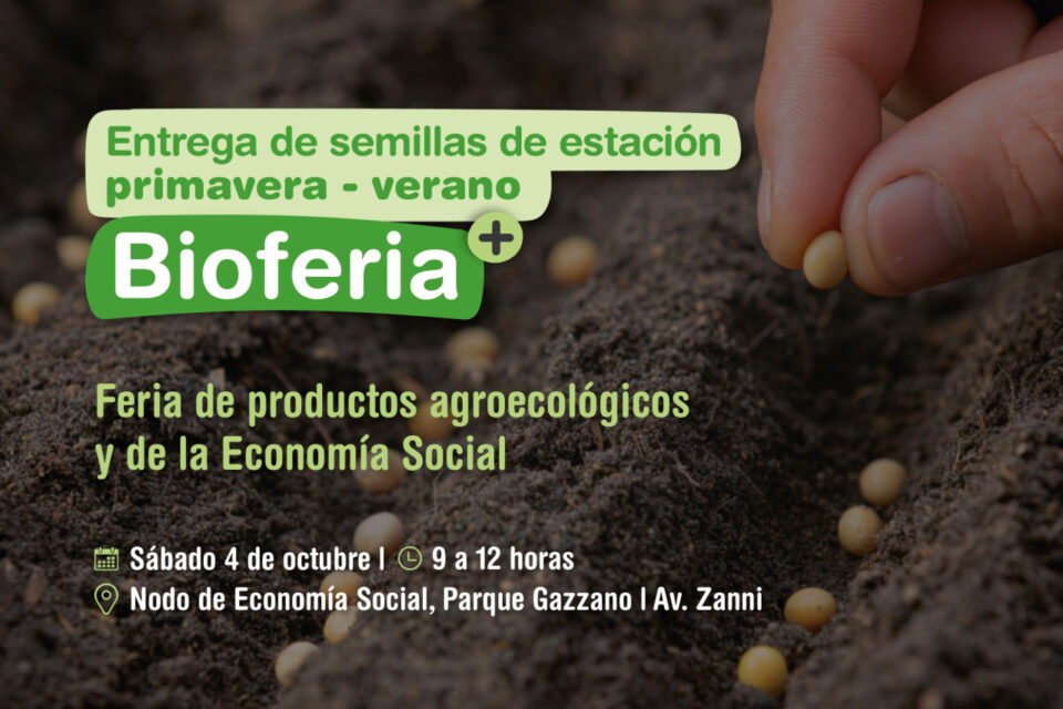 Entrega de semillas de temporada primavera–verano en el Parque Gazzano