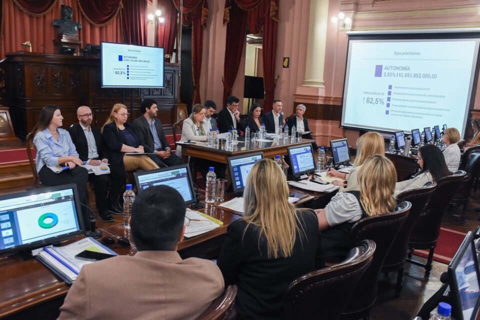 El Ministerio de Desarrollo Humano presentó su presupuesto 2026 a la Legislatura