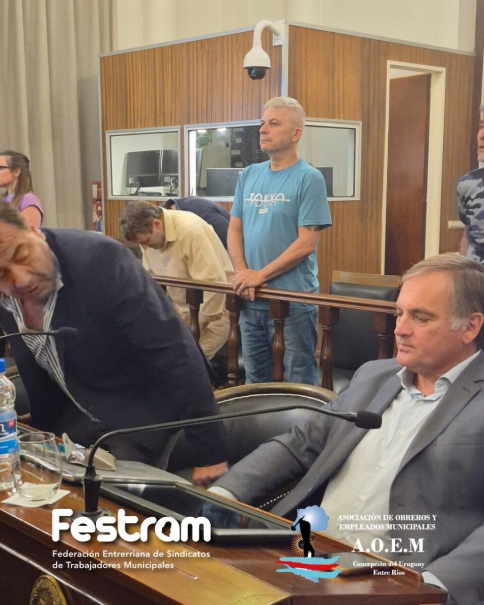 LA FESTRAM Y LA AOEM ESTUVIERON PRESENTES EN LA CAMARA DE SENADORES DE ENTRE RÍOS